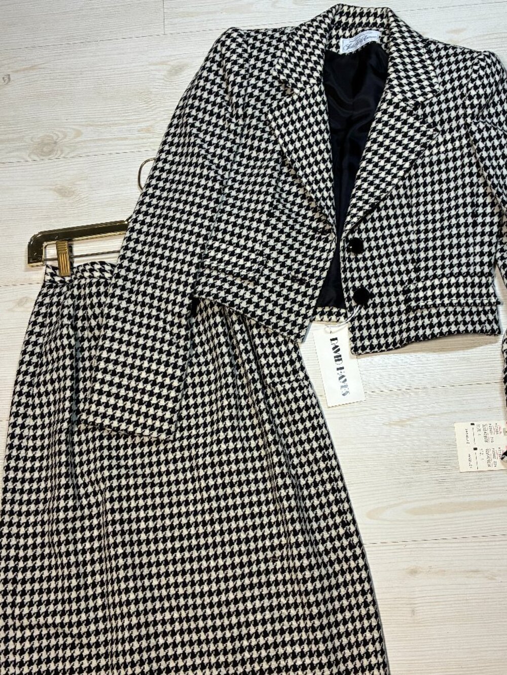 NWT 1980s David Hayes for Saks Fifth Avenue 100% Wool Suit Set Deadstock Size 4
